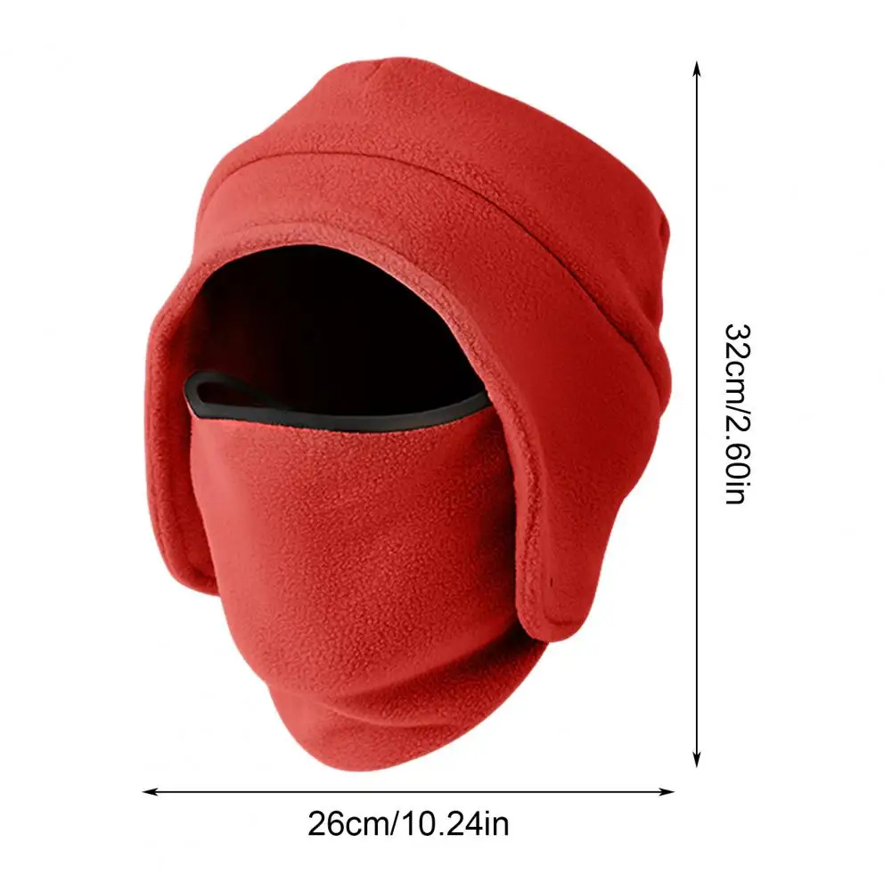 2-In-1 Hood Hat Winter Warm With Mask And Neck Warmer Windproof For Men Women Masked Hat Cycling Cold Weather Protection Outdoor