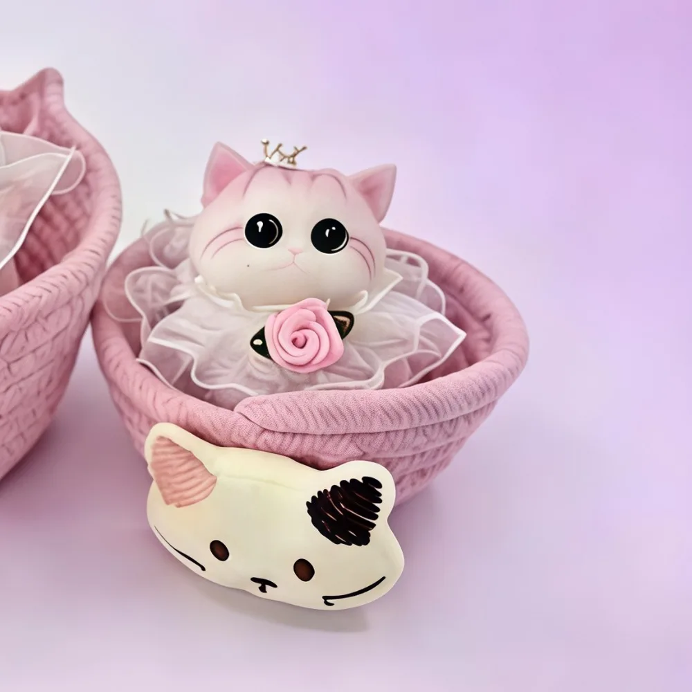 New Simulated Cat Squeeze Stretchable Soft Rubber Anxiety Relief Stress Relief Slow Rebound for Kid Adult