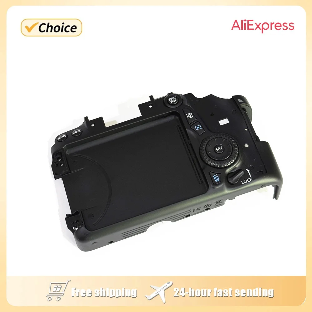 95%New  70D Back cover After the shell with key with flex for Canon 70D cover SLR Camera Repair Part （Without card slot cover）