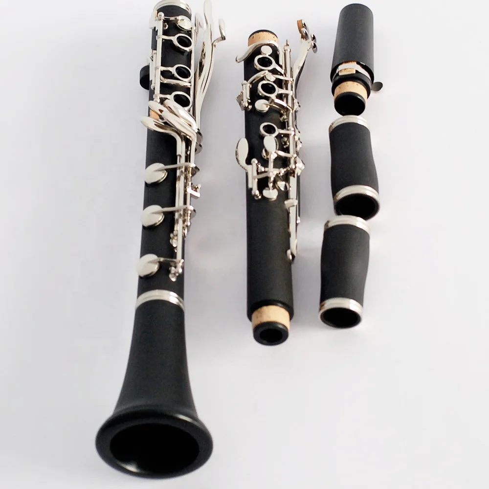25‑Key G Tone Clarinet Bakelite Black Body Nickel‑Plated Keys Woodwind Instrument With Canvas Case