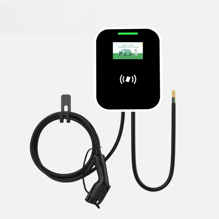 New 7kw 11kw 22kw Smart Wall-mounted EV Charger Fast Electric Vehicle Charging Station 32a Type 2 Wallbox for Home Use