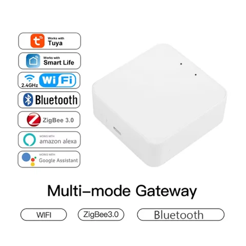 Tuya Zigbee 스마트 게이트웨이 허브 다중 모드 스마트 홈 장면 WiFi Bluetooth 무선 원격 제어 Alexa Google 홈