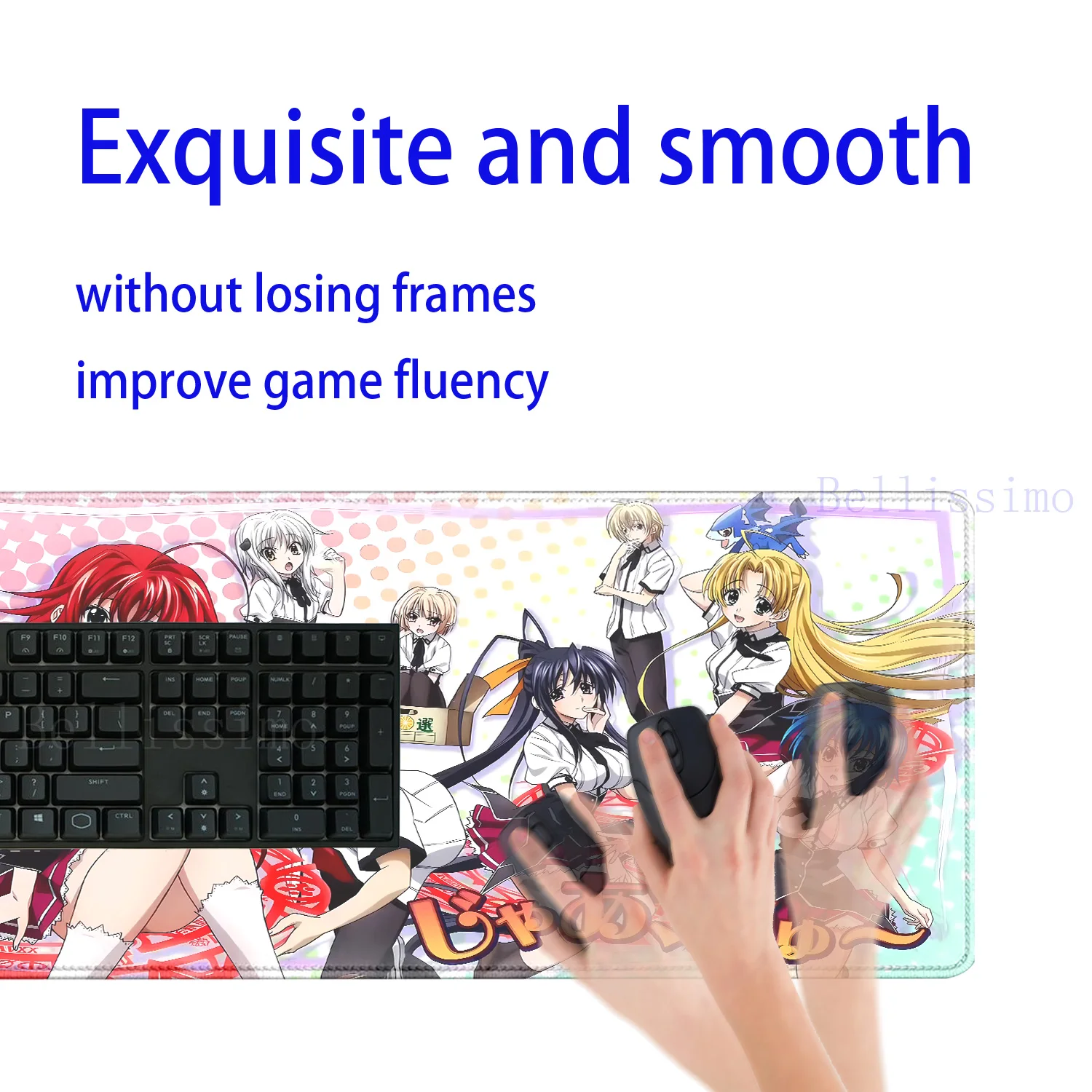 High School DxD Animation Computer Table Decoration mousepad Speed Big mouse pad Large Setup Gaming Accessories Keyboard deskmat