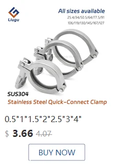 Sanitär-Tri-Clamp-Absperrklappe aus Edelstahl 304, Quetsch-Auslösegriff, 3/4"-4" Außendurchmesser, Durchflusskontrollventil für Milchprodukte und Brauen – Detail 9
