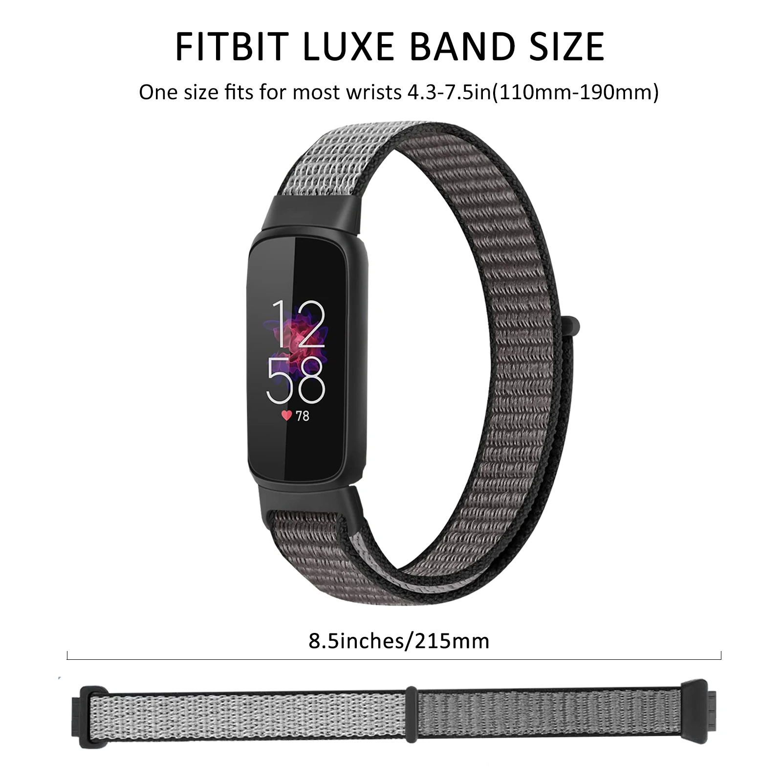 Nylon Loop Strap for Fitbit Luxe Band Accessories Sport Fabric Replacement Smartwatch Watchband Correa Bracelet Fitbit luxe Band