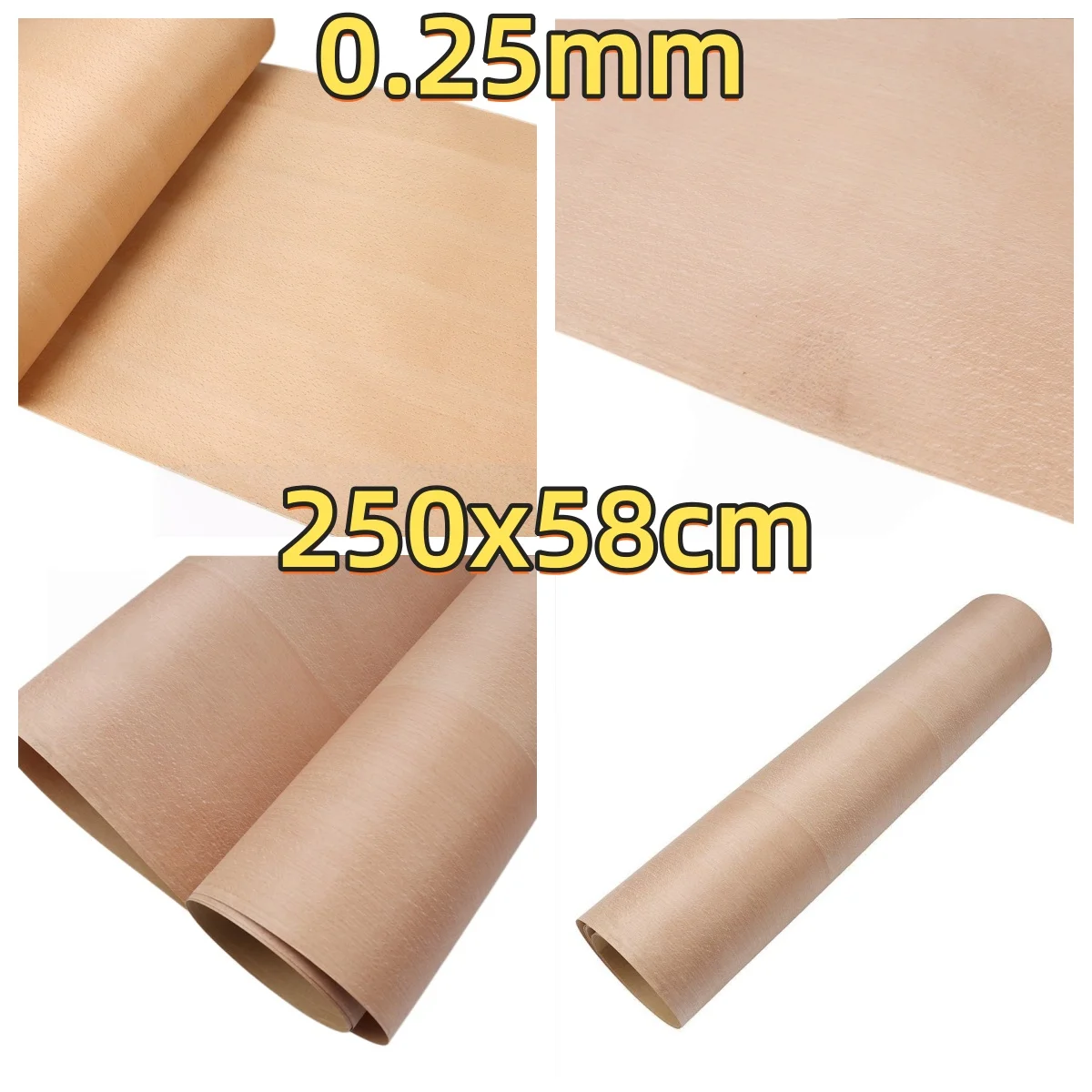 

Red Beech Straight Veneer, 0.25mm, 250x58cm, For Hotel Lobby & Painting Backing.(Backing Non-woven Fabric)