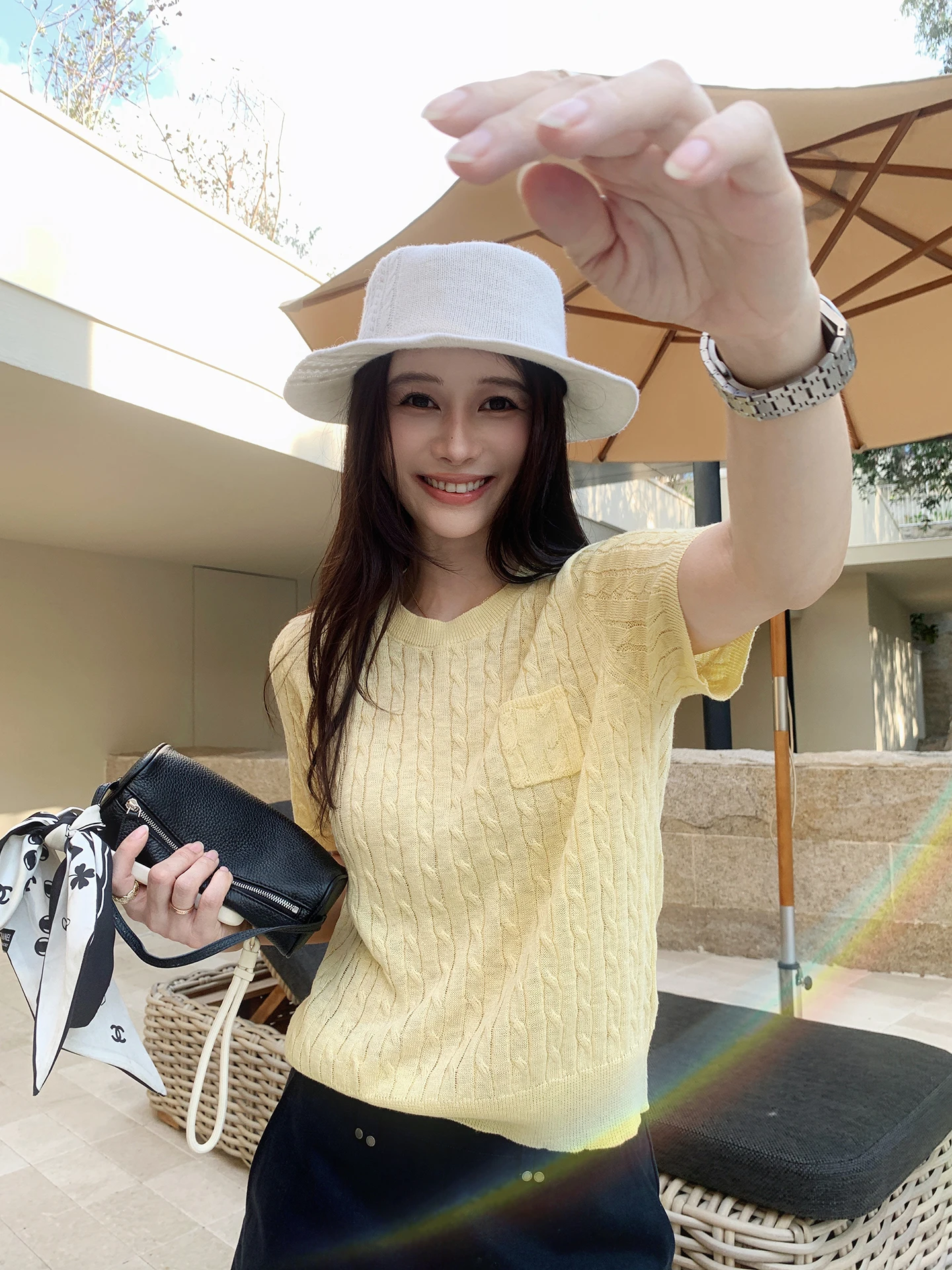 

EKOOL Women's Knitted round Neck Loose Short Sleeve Top Summer 2026 New Style Casual Comfortable Polyester Blend Fashion