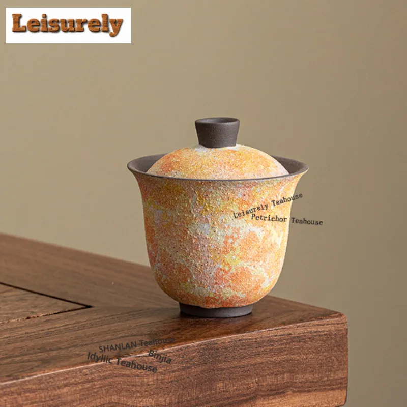 

150 мл Rock Mineral Gaiwan Boutique Tea Tureen, бытовая чайная чаша с крышкой, комплект чайника, крышка, чаша, коллекция аксессуаров для кафе