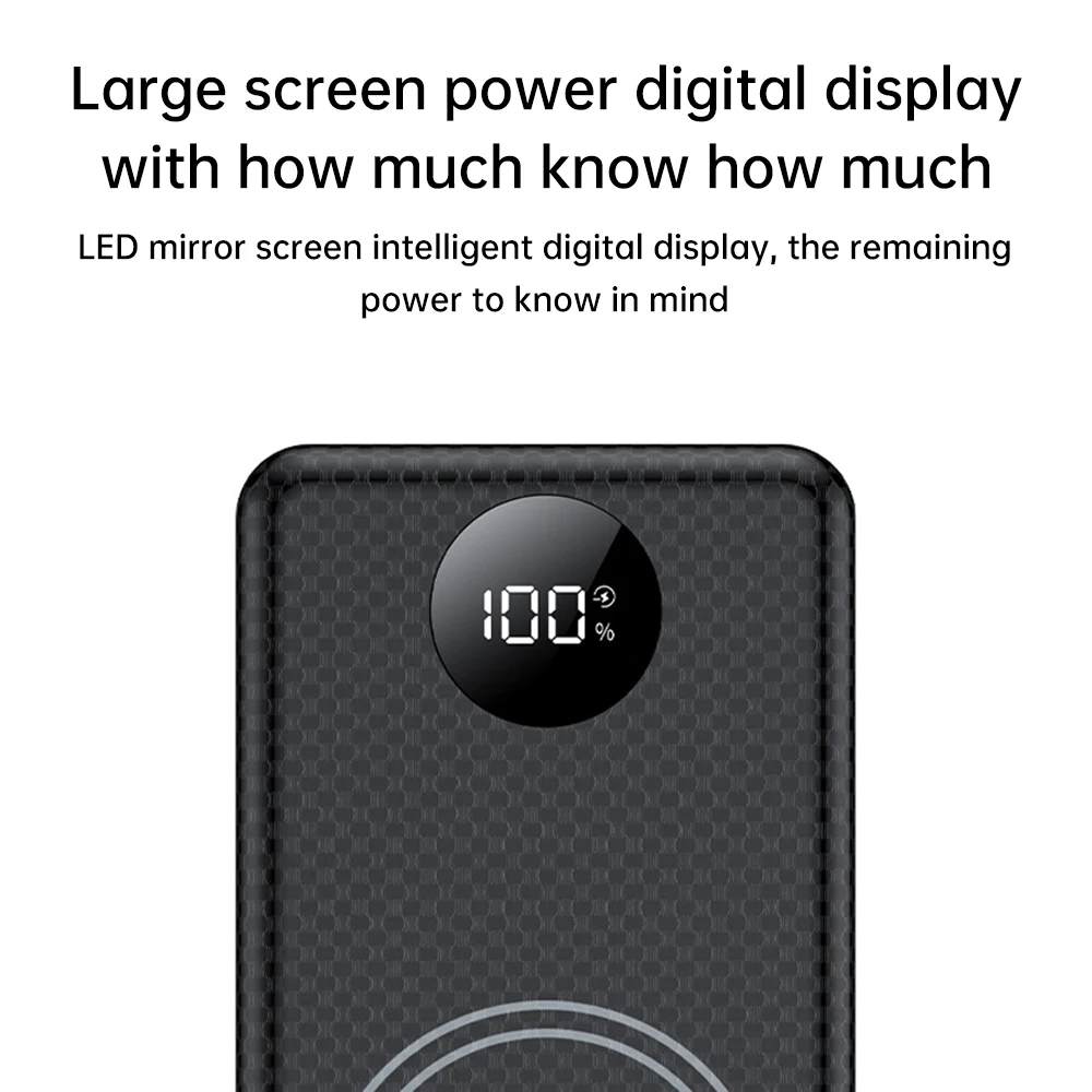 16*18650 Powerbank-Gehäuse Mobile Powerbank-Zellenbatterie-Halterbox 22,5W+15W Batterie-Schnellladegerät Typ-C und USB – Detail 8