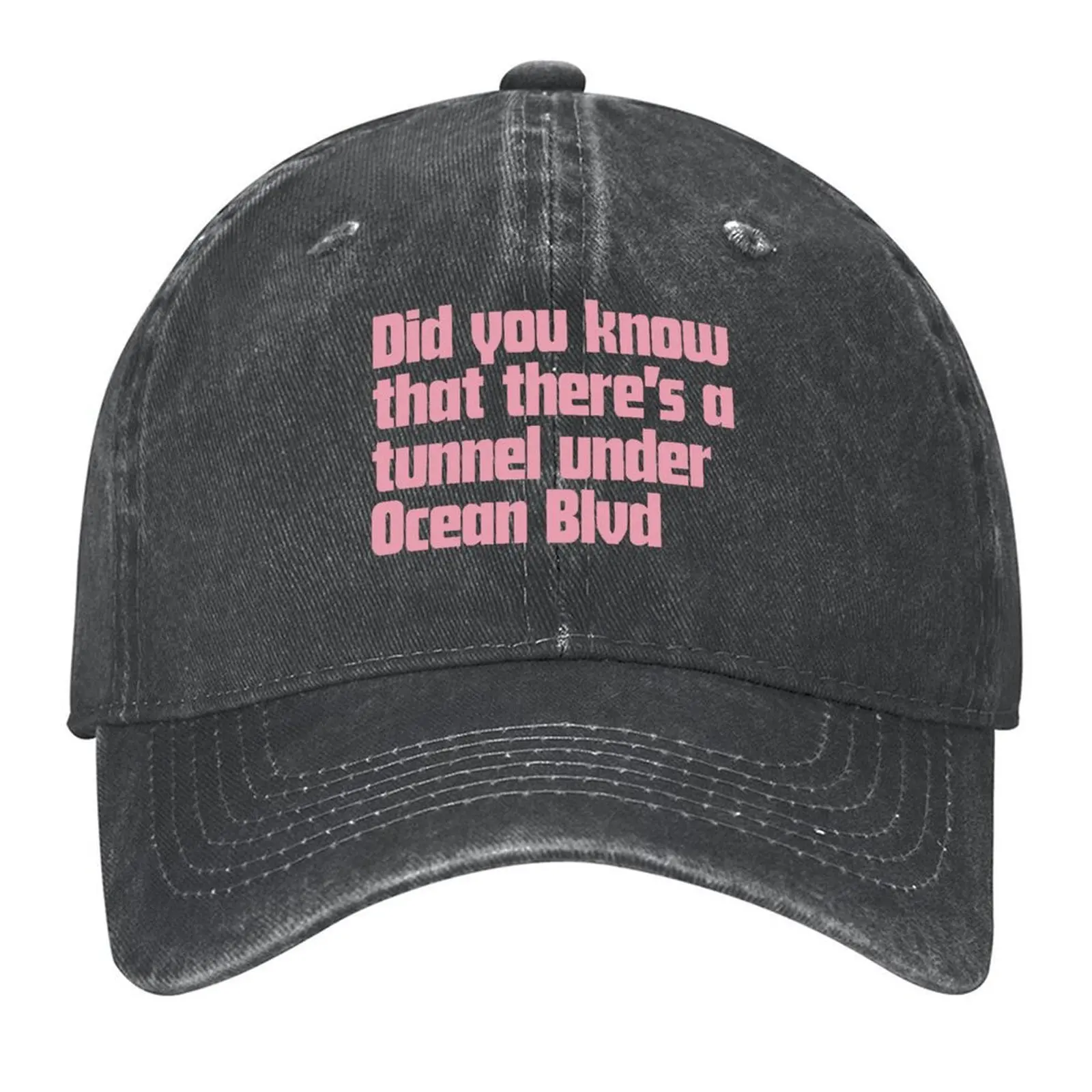 

Did you know that there’s a tunnel under Ocean Blvd - Lana Del Rey Baseball Cap fishing caps man cute Baseball For Men Women's