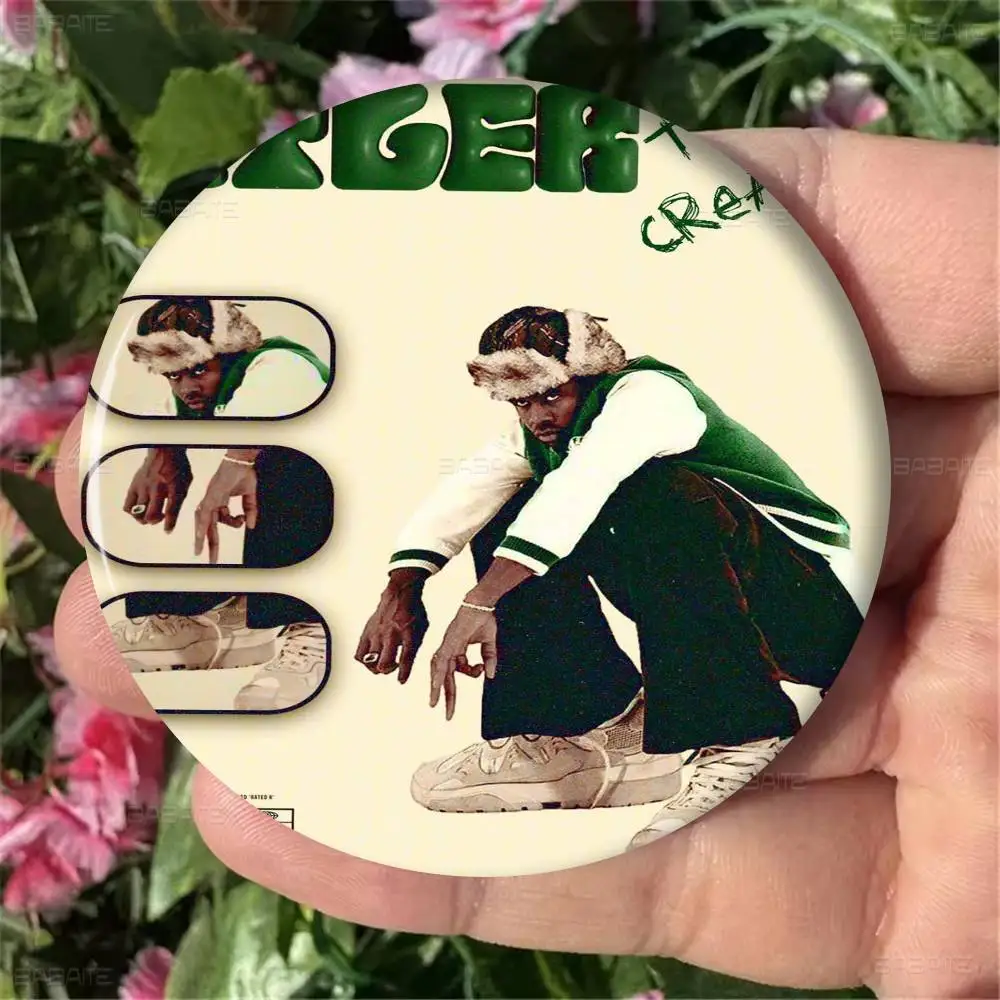 مغني الراب تايلر الخالق الكرتون دبابيس أنيمي شارة مستديرة اليدوية بروش التلبيب دبابيس مجوهرات لحقيبة الظهر الملابس الهدايا #4