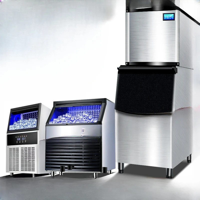 Ice Machine Commercial Milk Tea Shop Bar KTV Square Ice Machine 110/220V Ice Machine