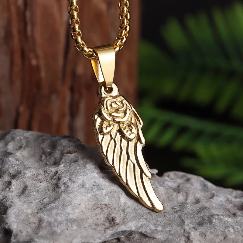 Кулон-с-крыльями-ангела-из-нержавеющей-стали-ожерелье-с-подвеской-в-виде-Розы-и-пера-для-мужчин-и-женщин-символ-любви-памятная-бижутерия-подарок