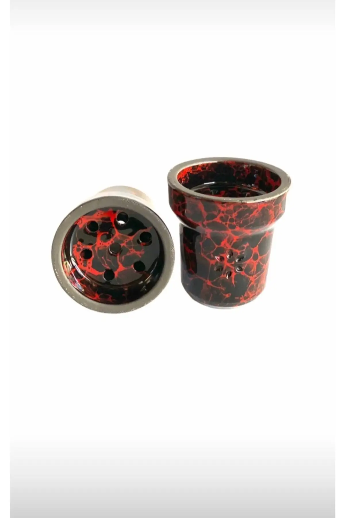 Classic Ringlet Man Red New Serial Sırlı Hookah Lülesi Hookah Quality Material Charcoal Aroma Bottle Bowl Cafe Shisha