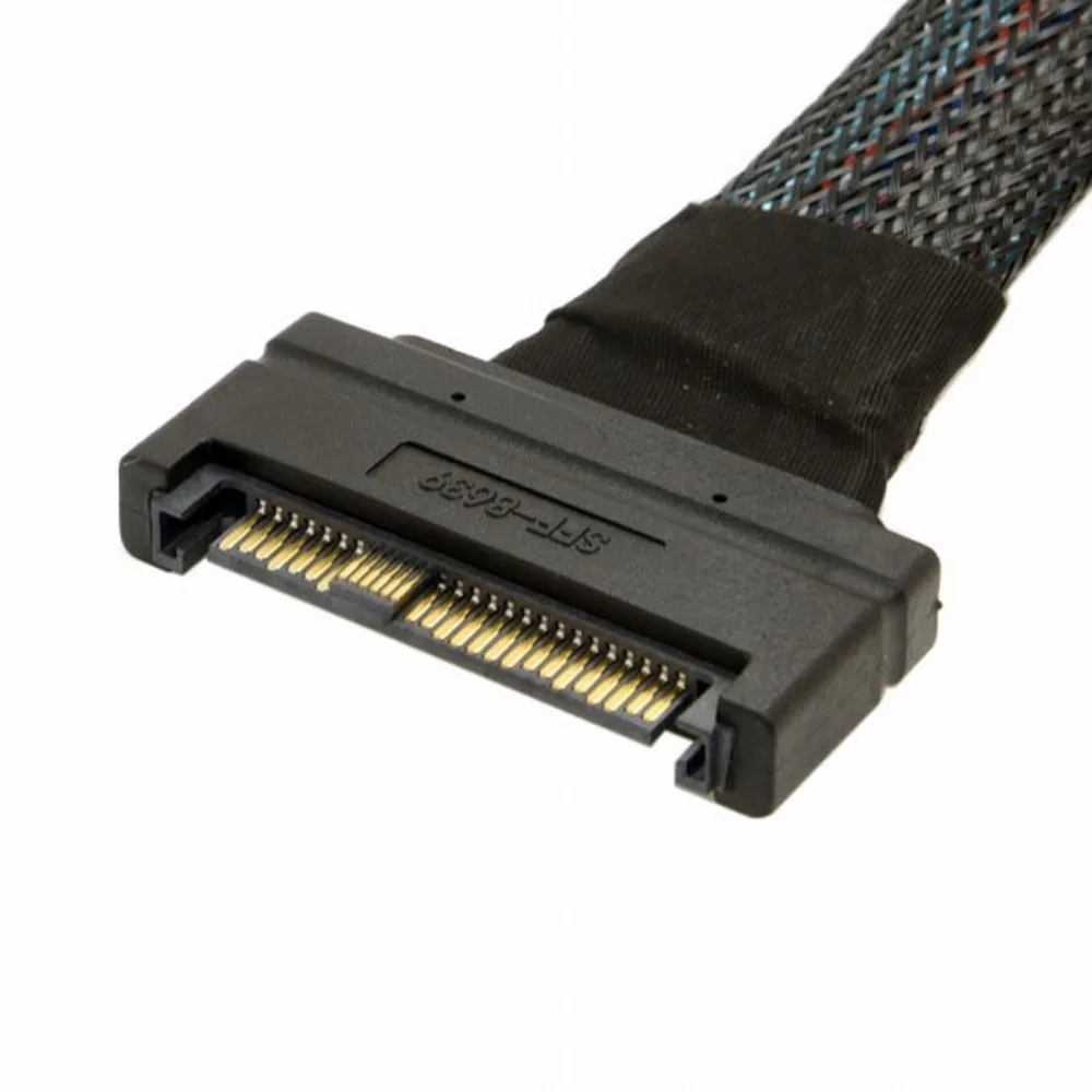 SAS Cable U.2 U2 SFF-8639 68pin NVME PCIe SSD Cable Male to Female Extension 50cm