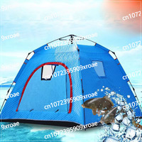 Backpacking Tent Nature Hiking Trip Fishing Equipment Outdoor Winter 2-3 People Fully Automatic Thickening Cotton Camping Tents