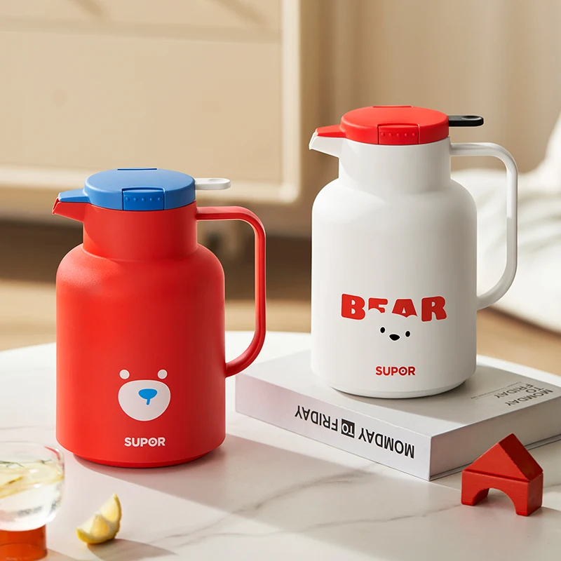 SUPOR Insulation Kettle Household Long Term Insulation Thermos Bottle Large Capacity Glass Inner Leakproof Insulation Water Pot