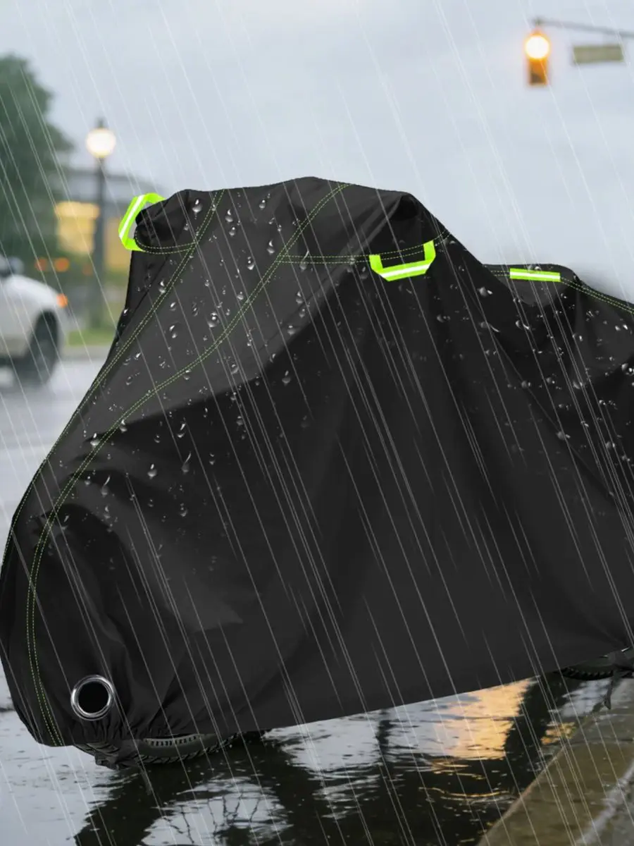 AliExpress NONE Bike Cover 210D Oxford Outdoor Storage Waterproof Anti-UV Bicycle Cover Tarpaulin with Storage Bag for 1-3 Bikes Rain Protection