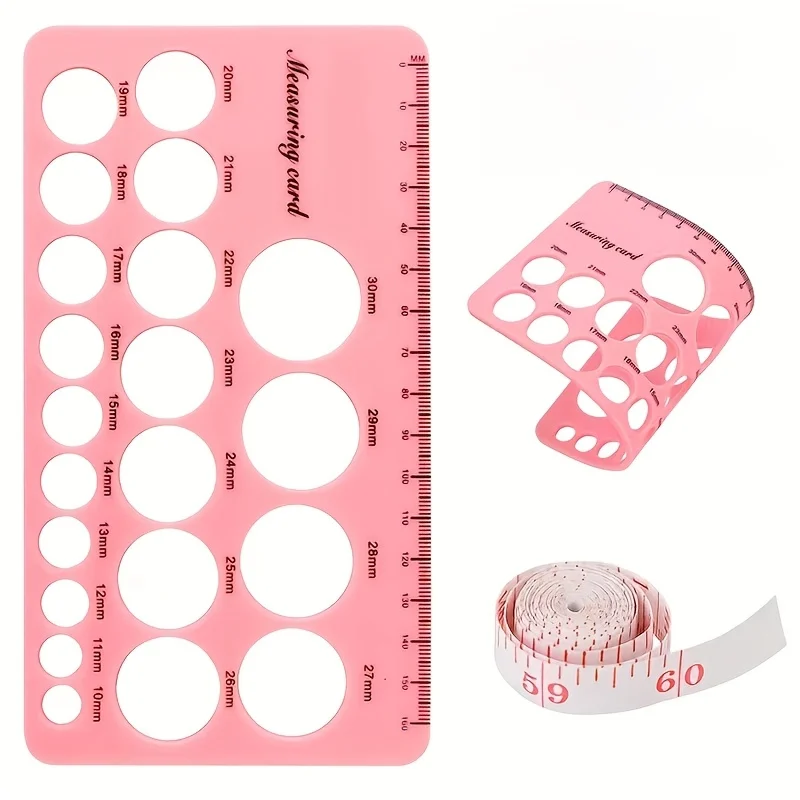

2pcs/set Ultra Soft Silicone Breastfeeding Measurement Set, Non-Invasive Breast and Flange Measurement Tools for Lactation Care