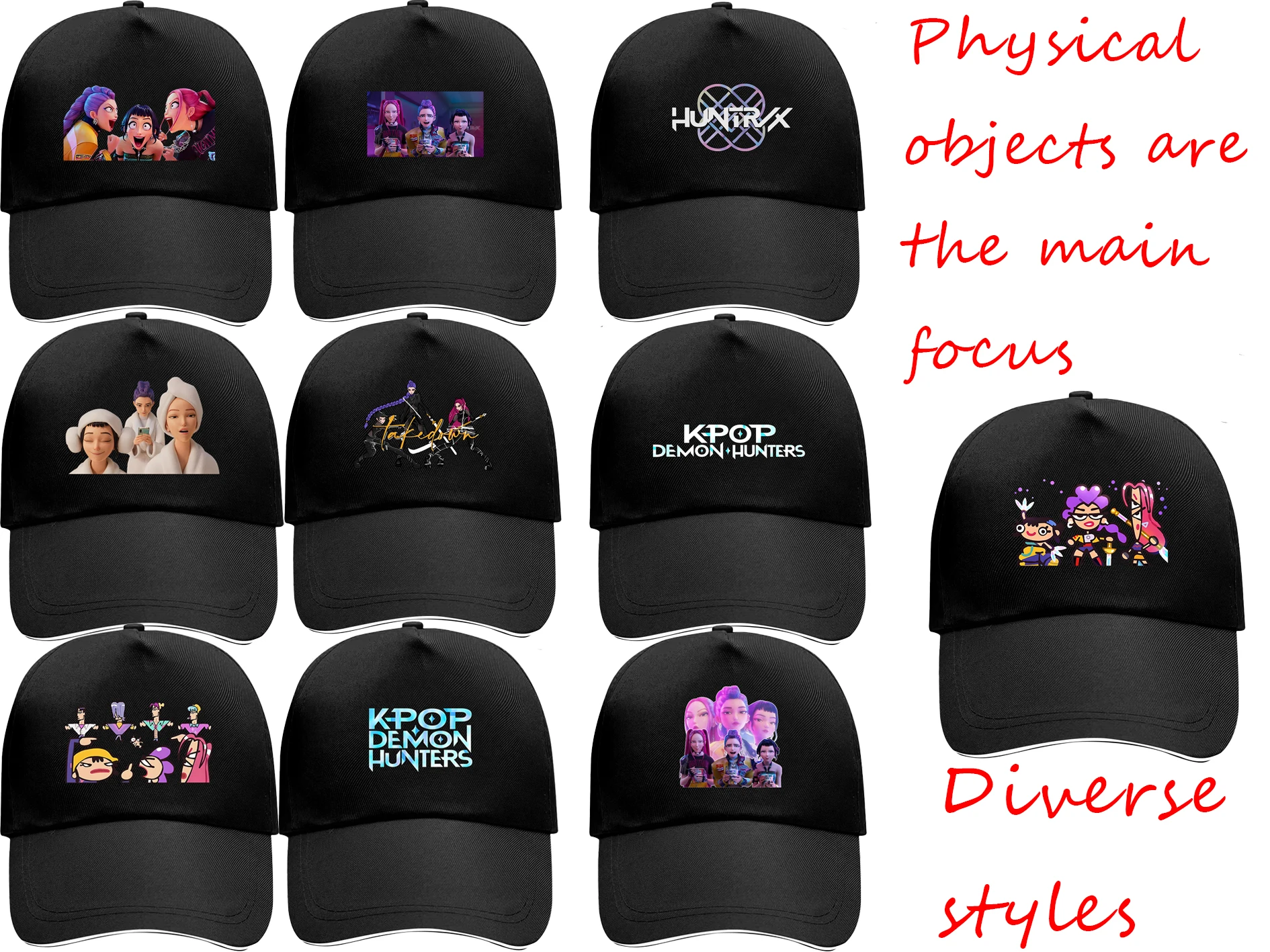 الرابض النمر المخفية الطيور Kpop شيطان الصيادين ساندويتش قبعة للجنسين قبعة سباق قبعة قابل للتعديل Snapback قبعات قبعات البيسبول جديد