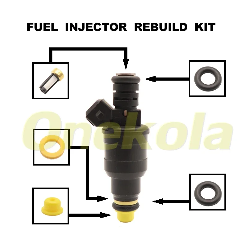 Fuel Injector Repair Kits for 1990-1993 VOLVO 240 2.3L 1985-1991 PEUGEOT 405 1.9L 0280150734