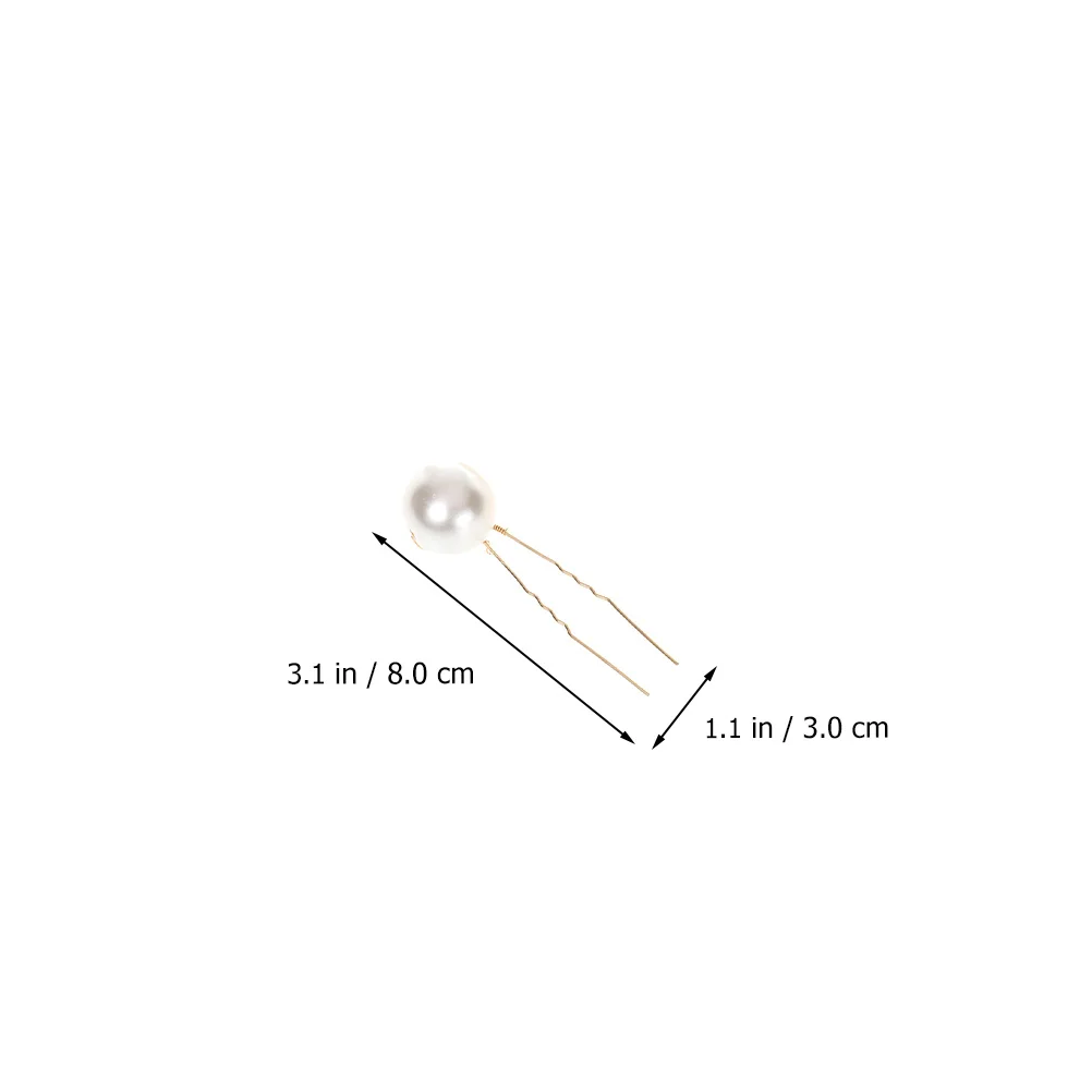 

5Pcs Elegant Bridal Hairpin Pearl U-Shaped Hair Stick Wedding Party Hair Accessories for Women Bride Headdress Jewelry