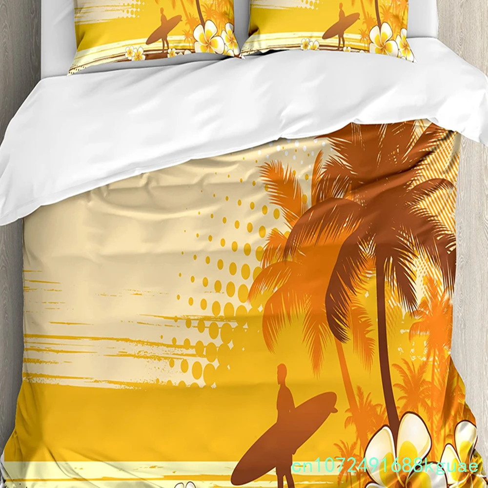 Explore Bedding Set Comforter Duvet Cover Pillow Shams Caravan Camping With Barbeque And Surf Board Bedding Cover Double Bed Set