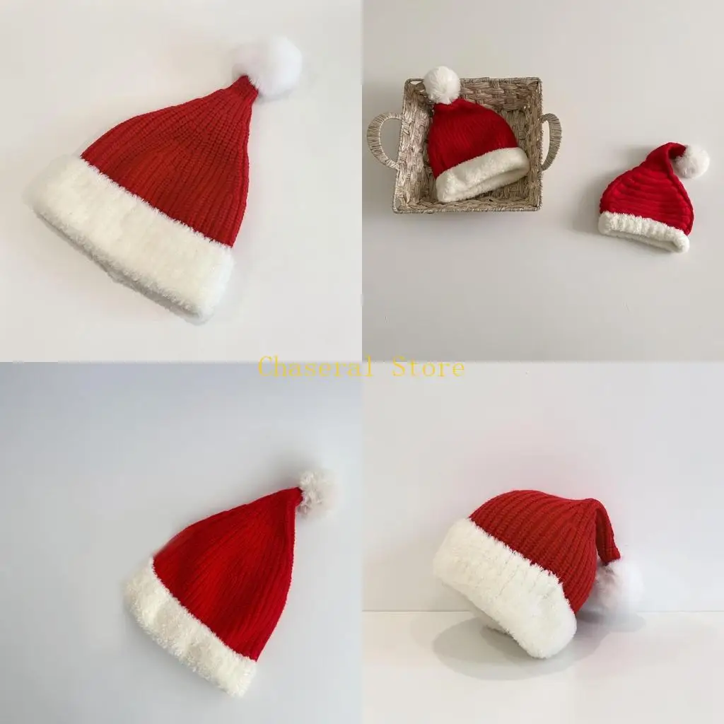 

E7CE Warm Cozy Knitted Hat Winter Hat Gift for Child on Thanksgiving & Christmas