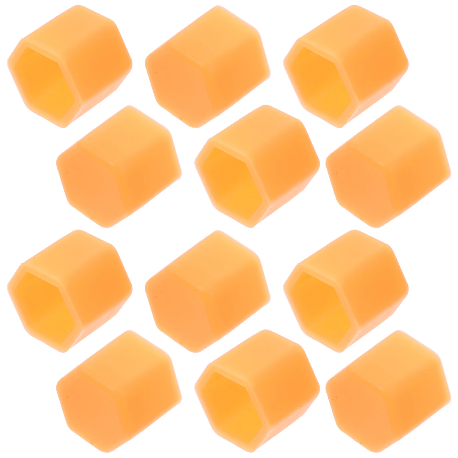 

Glowing Luminous Tire Screw Caps Hub Fluorescent Orange Soft Silicone Durable Wheel Lug Protectors Easy Installation Debris