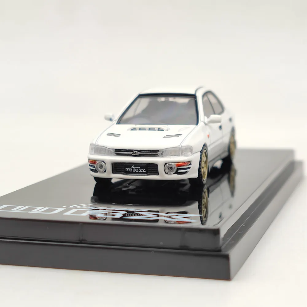 Hobby-Japão Diecast Modelo Brinquedos, Carro de Coleção Limitada, Impreza WRX, GC8, 1992 Versão com Motor, HJ642013BW, 1:64