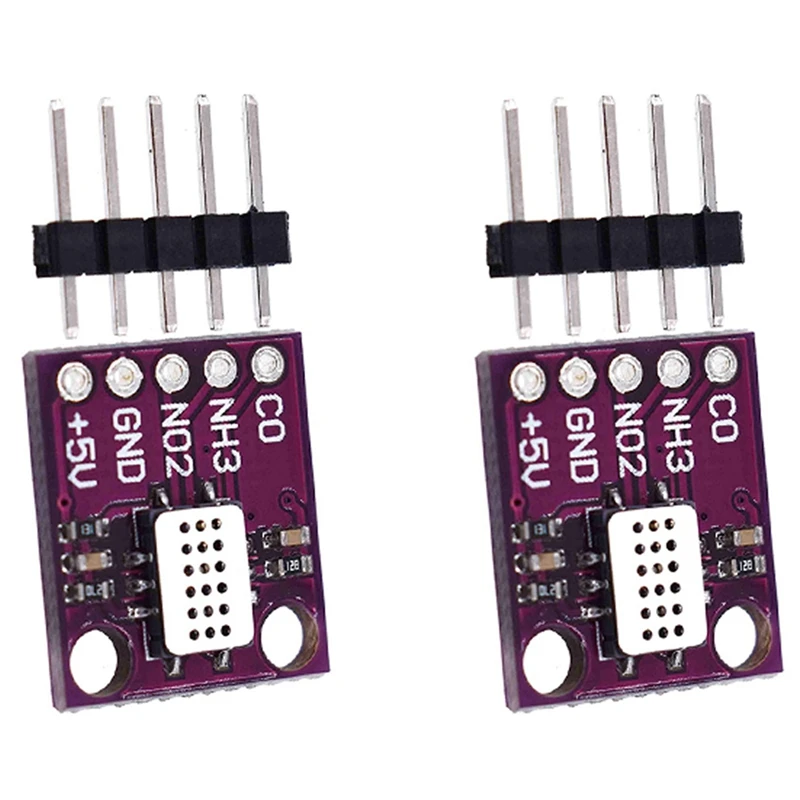 2X MICS-6814 Gas Sensor Carbon Monoxide CO NO2 NH3 Nitrogen Oxygen Air Quality Detection Numerical Sensor Module