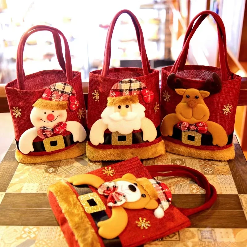 

Christmas Eve Gift Bag Packaging Bag Candy Bag Creative Santa Claus Handbag Gift Bag