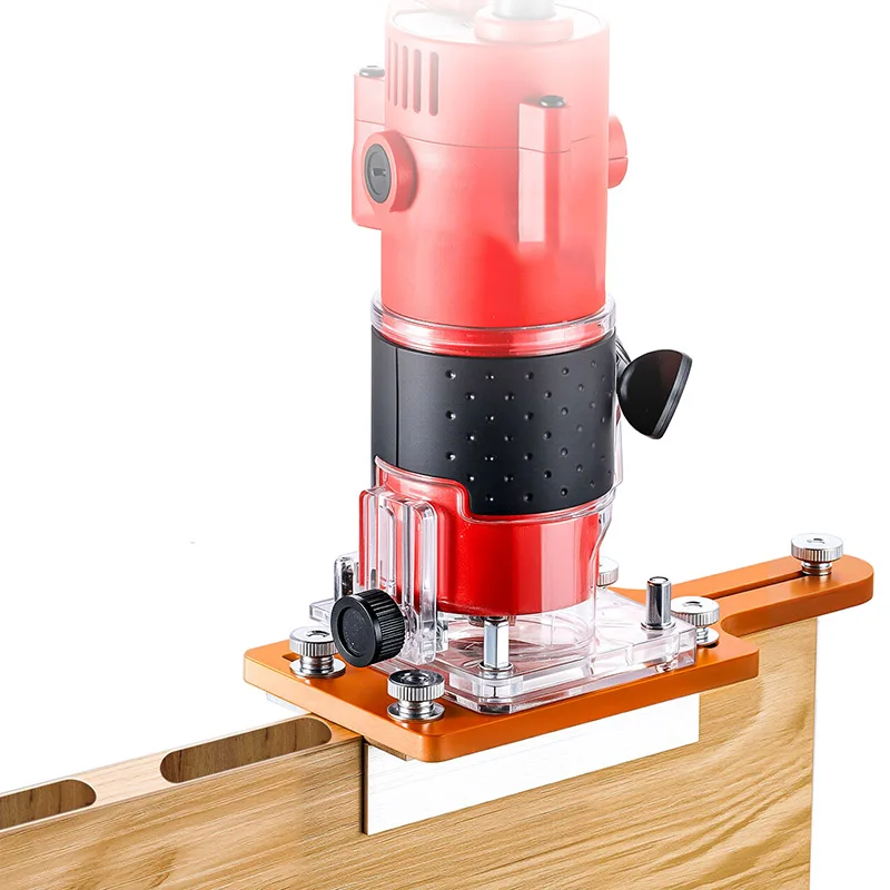 

1 шт., инструмент для определения долбежей по дереву с ограничением, 2 в 1, долбежное основание и крепежный кронштейн, ручной триммер для кромок, фрезерная резка