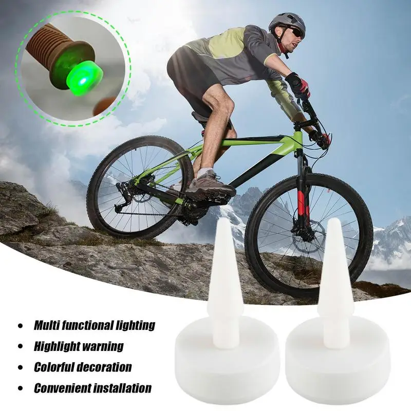 أضواء المصابيح للدراجة 1 زوج الملونة دراجة بدوره إشارة المقاود ديكور للدراجات المنزل بقاء الطوارئ داخلي التخييم العمل