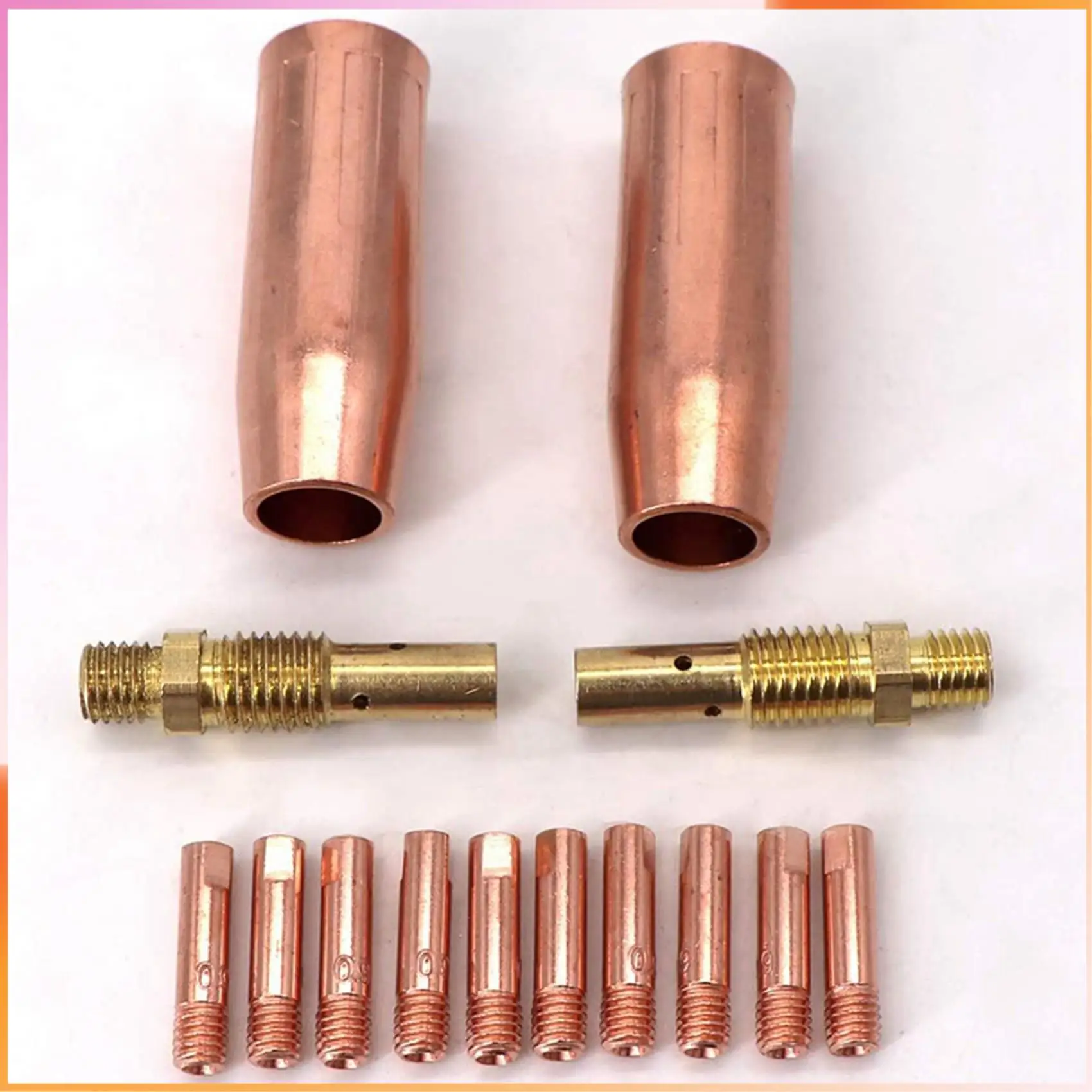 

A93Z 28Pcs Mig Welding Torch Accessories Kit For Tweco Mini /1 & Lincoln Magnum 100L MIG Welder Nozzle Tip Kit