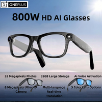 OnePlus 800W Pixel Intelligent Glasses G300 AI HD Shooting Video Recording Voice Call Translation Glasses Photochromic Lens 2025