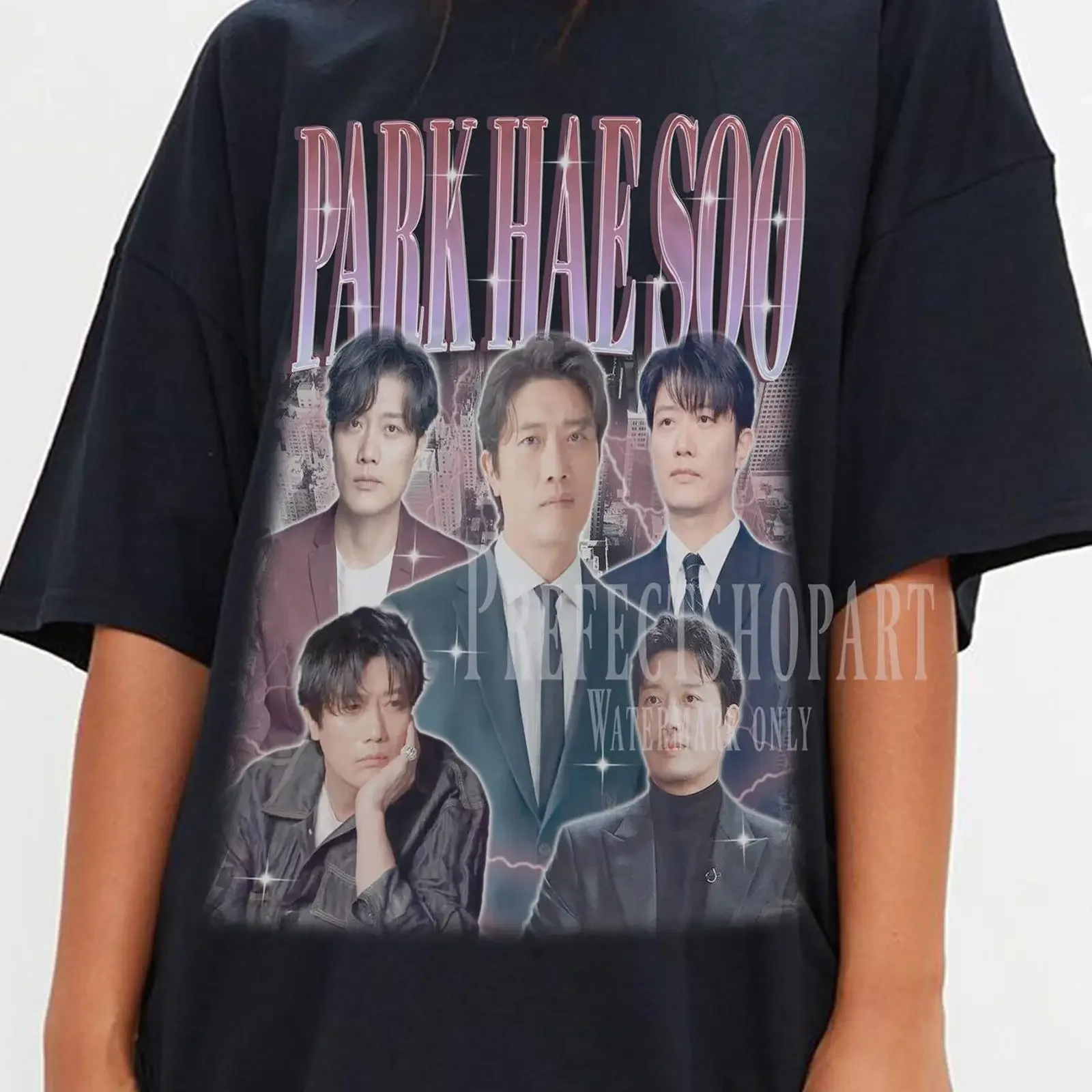 Park Hae Soo Bootleg Vintage 90s T Shirt K Drama Actor Fan Art Retro vintage Washed Comfortable Stylish Versatile graphic
