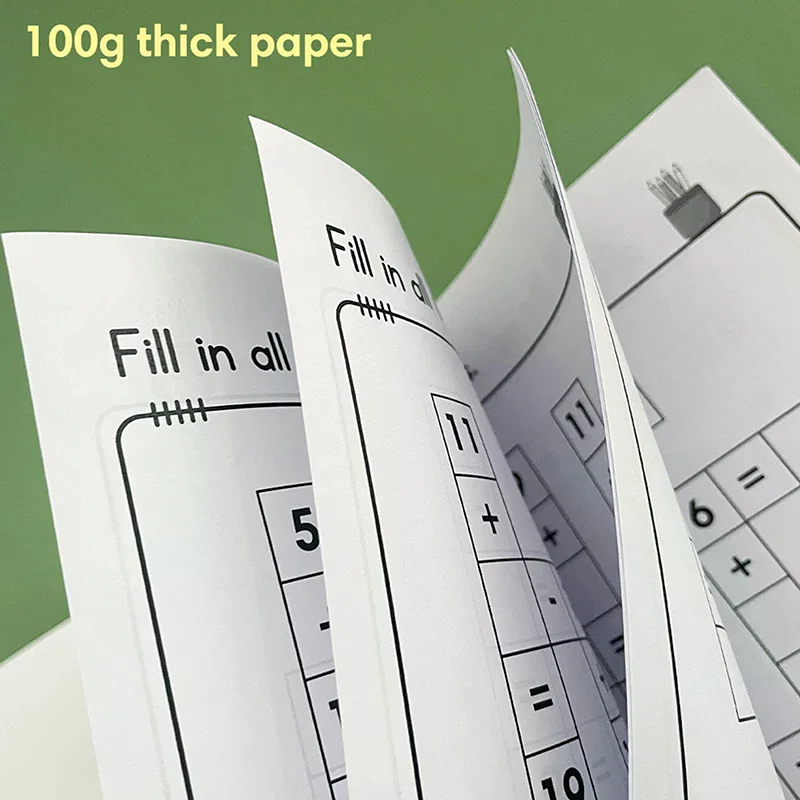 Matematyczne układanki krzyżowe Dodawanie Odejmowanie Mnożenie Dzielenie Gra Krzyżowa Zeszyt Matematyczny Montessori Dla Dzieci w Wieku 5-8 Lat