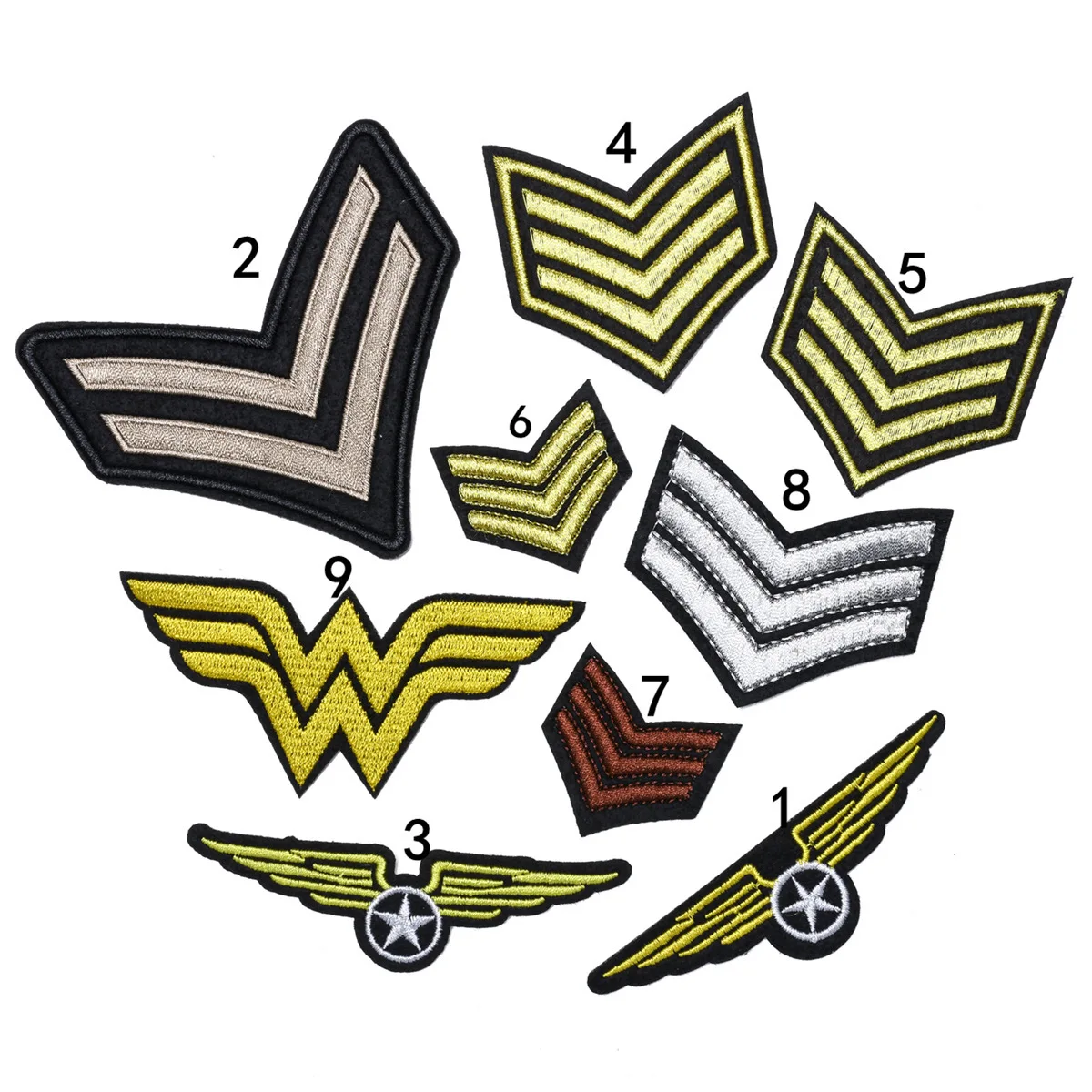 1pcs New Fashion Embroidery Ironing Patch DIY Clothing Bags Decorative Accessories Supplies