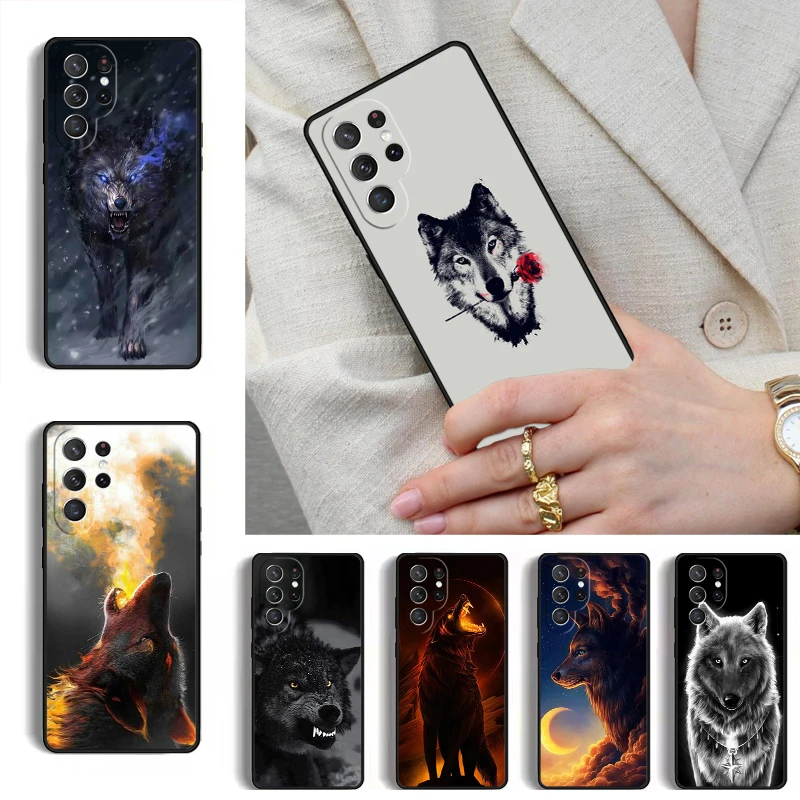 The Wolf Fierce MOBILE Phone Case for Samsung Galaxy S26 S25 Ultra S24 S23 S22 S21 Plus Note 10 Bumper Cover