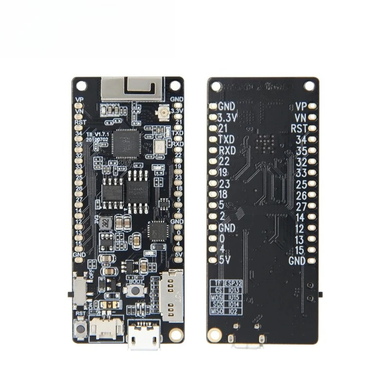 1Pcs T8V1.7  T8V1.8 ESP32 Development Board Module 8MB PSRAM TF Card 3D Antenna WiFi Wireless Bluetooth for Micropython