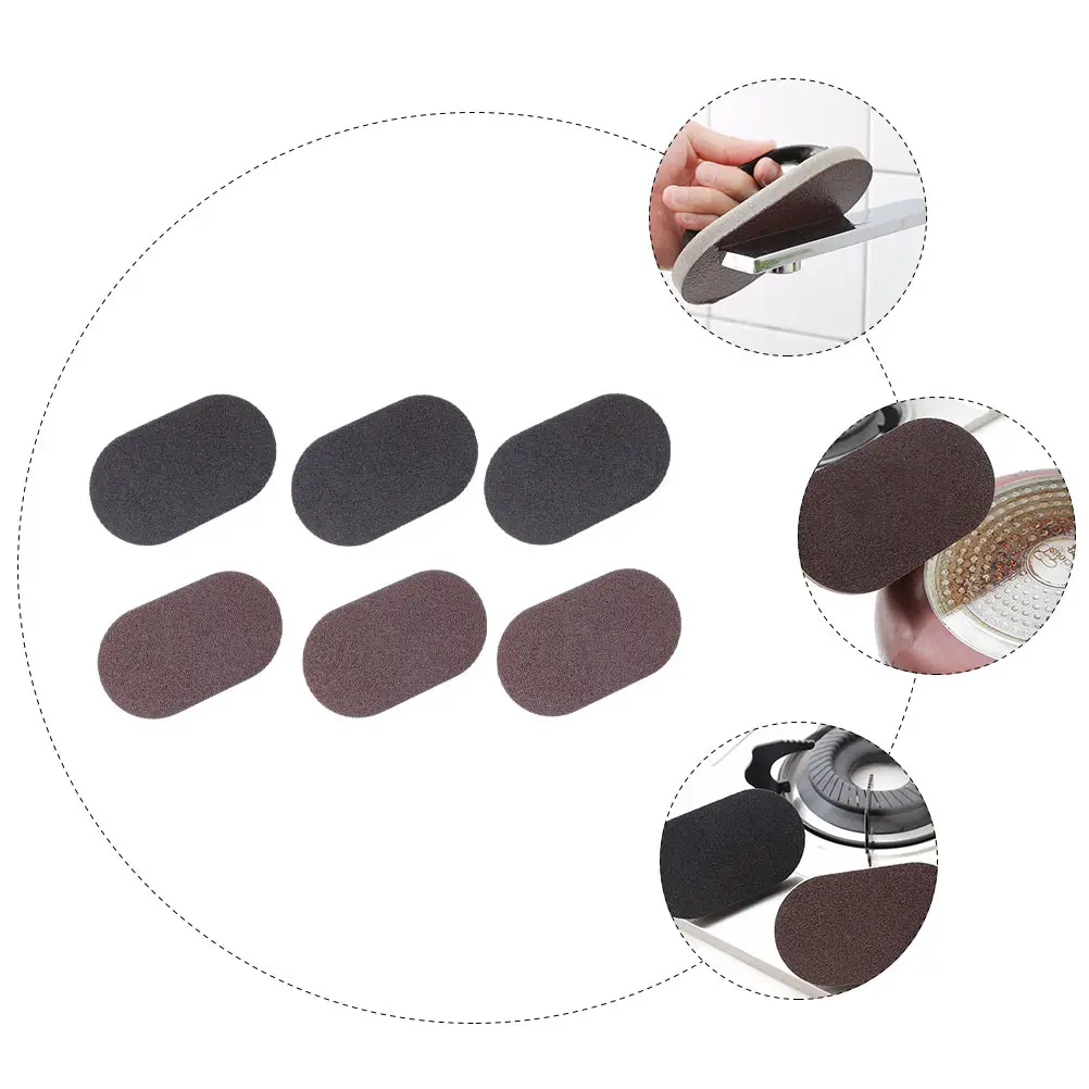 

6pcs Thickened Household Kitchen Sponge Handle Powerful Non-Scratch Cleaning Scrubber For Bathroom Sink Toilet Oven, Durable