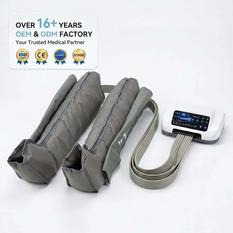 Medical Partner 8 Chambers Air Wave Leg Massage Boots For Rehabilitation Centers And Nursing Homes