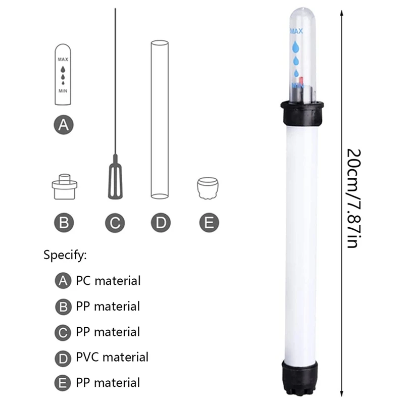 Pack Of 10 Soil Moisture Meter, 20 Cm Plant Water Level Indicator, Water Level Indicator, Soil Moisture Meter, Sensor