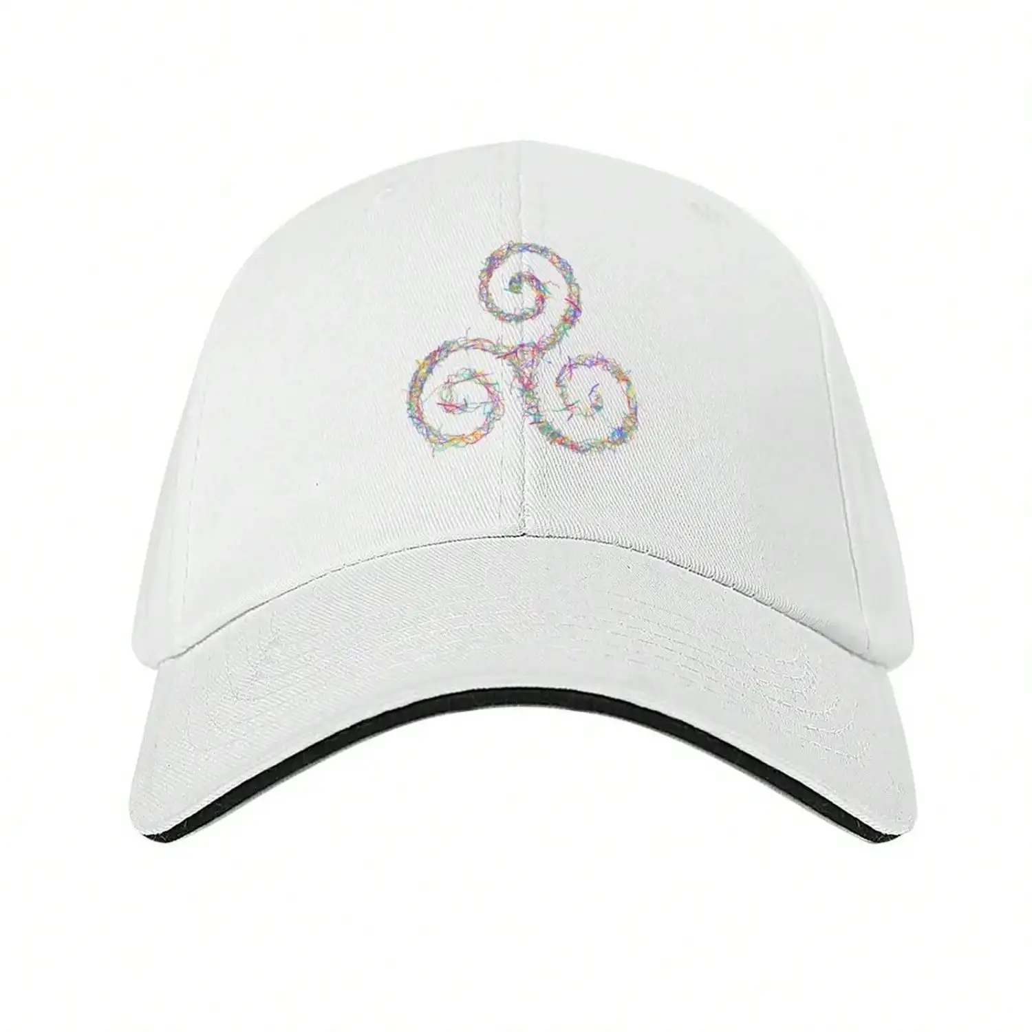 Triskelion design symbol - The mental, physical and spiritual in continual transformation Baseball Cap black Hats Man Women's