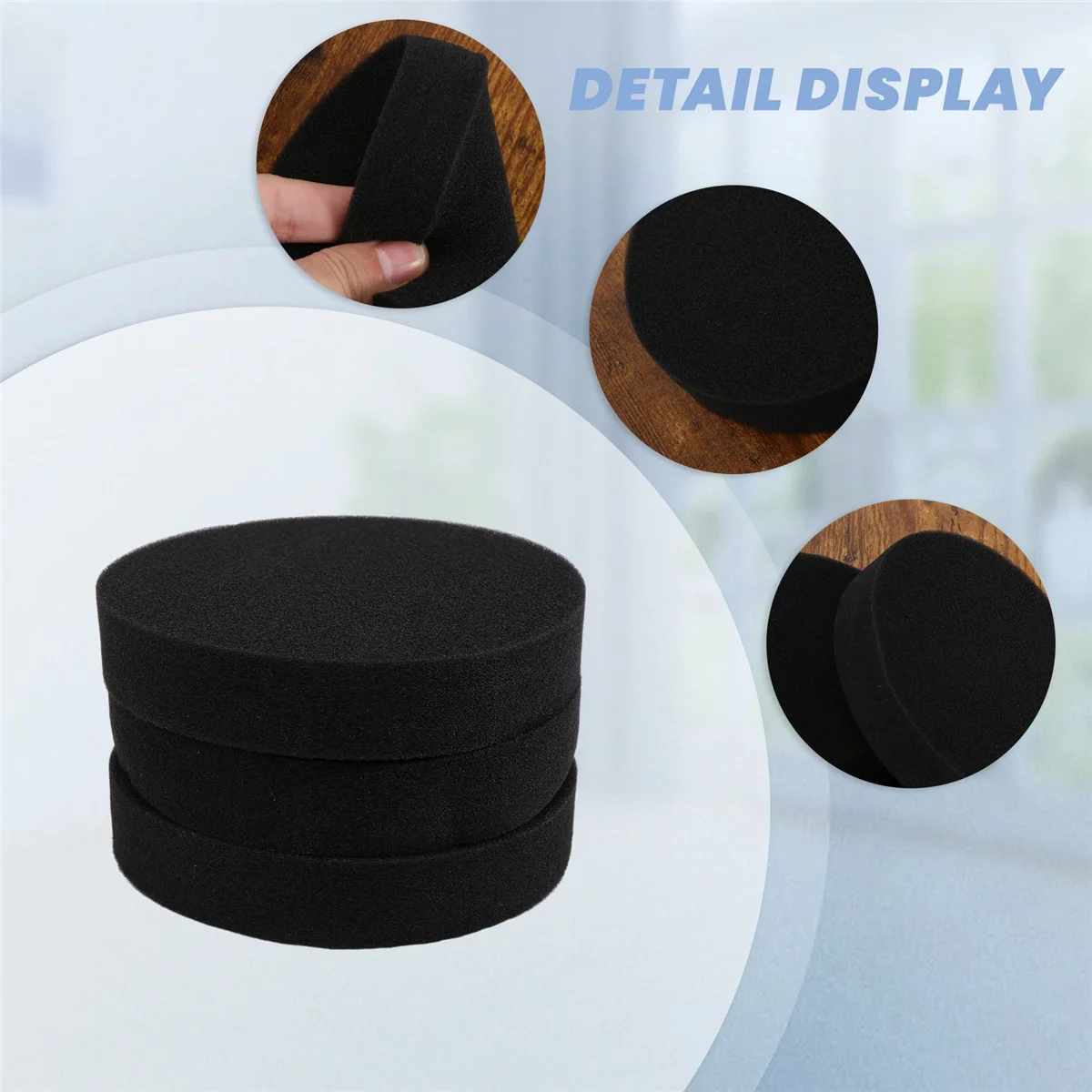 3 Pcs Vacuum Foam Filter for Eureka DCF-26 Replacement for 1608225 Replaces Part 68465A,68465A-2,68465-2,68465,Etc image 5