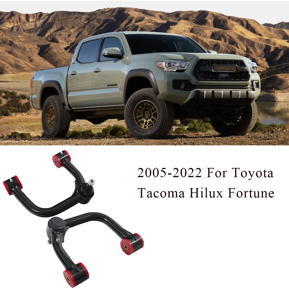 Front Upper Control Arms for 2005-2022   Tacoma Hilux Fortuner Steel Control Arm for 2-4'' Lift Kit