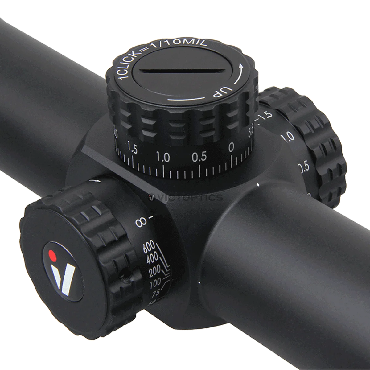 Victoptics S4 6-24X50 FFP Zielfernrohr mit Turret-Lock-Funktion und großem Seitenrad für Luftgewehr-Wettkämpfe und Jagd – Detail 8