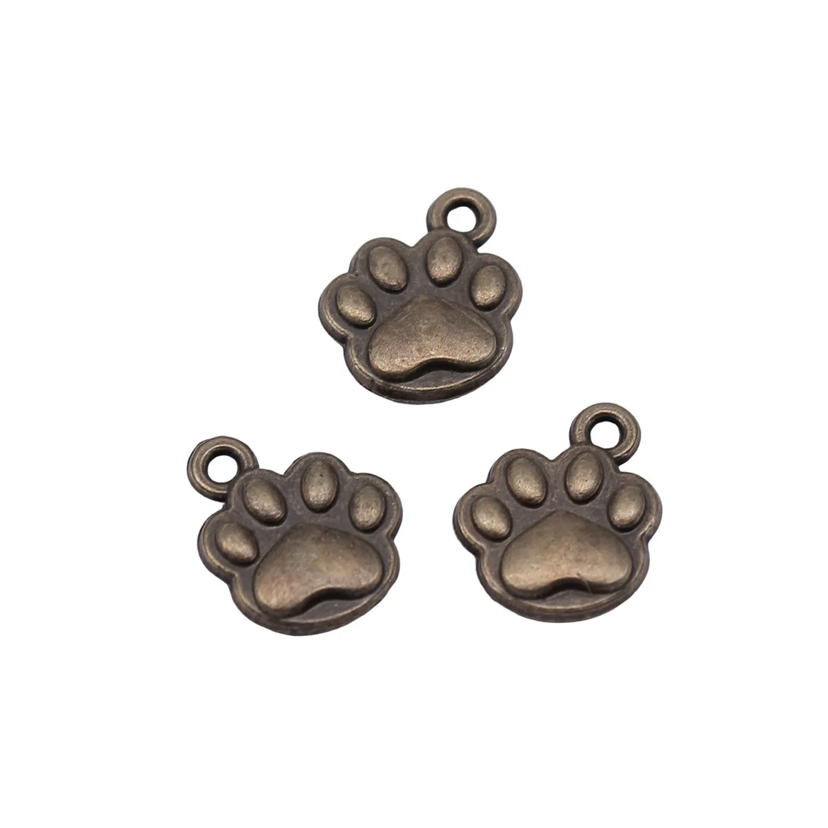 Heart Dog Charm Paw Pendant Print Collection Charms For DIY Bracelet Necklace Jewelry Making Supplies
