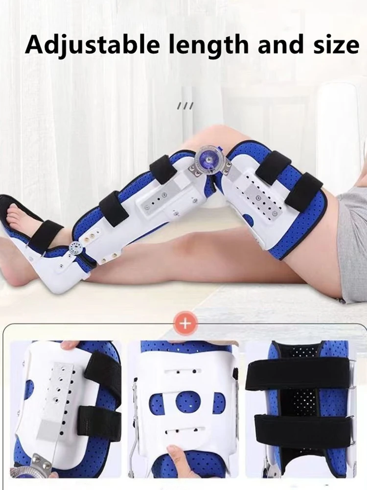 Medical Arthritis Knee Brace Support Joint Pain Relief Hinged Knee Leg Ankle Support For Degeneration Osteoarthritis Correction